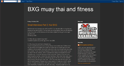 Desktop Screenshot of bxgmuaythai.blogspot.com