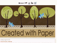 Tablet Screenshot of createdwithpaper.blogspot.com