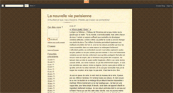 Desktop Screenshot of nouvellevieparisienne.blogspot.com