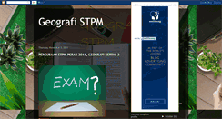 Desktop Screenshot of geo-stpm.blogspot.com