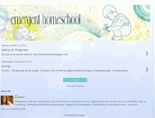 Tablet Screenshot of emergent-homeschool.blogspot.com