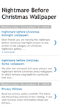 Mobile Screenshot of nightmare-before-christmas-wallpaper.blogspot.com