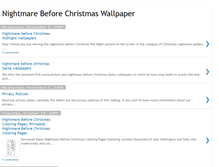 Tablet Screenshot of nightmare-before-christmas-wallpaper.blogspot.com