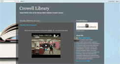 Desktop Screenshot of mbicrowelllibrary.blogspot.com