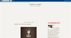 Desktop Screenshot of dedescakes.blogspot.com