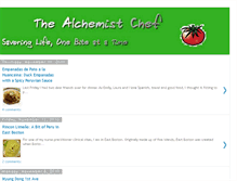 Tablet Screenshot of alchemistchef.blogspot.com