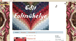Desktop Screenshot of editfoltmuhelye.blogspot.com