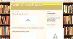 Desktop Screenshot of mathematicalphysics2011.blogspot.com