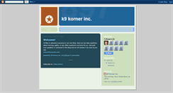 Desktop Screenshot of k9kornerinc.blogspot.com