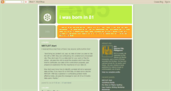 Desktop Screenshot of bornin81.blogspot.com