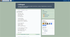 Desktop Screenshot of e-bilingual.blogspot.com