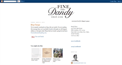 Desktop Screenshot of fineanddandyshop.blogspot.com