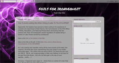 Desktop Screenshot of foilsforirondequoit.blogspot.com