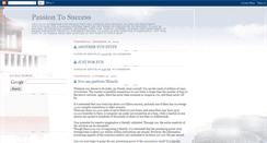 Desktop Screenshot of passiontosuccess.blogspot.com