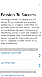 Mobile Screenshot of passiontosuccess.blogspot.com