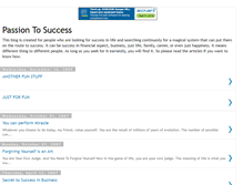 Tablet Screenshot of passiontosuccess.blogspot.com