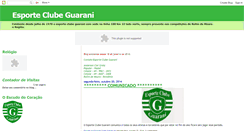 Desktop Screenshot of esporteclubeguarani.blogspot.com