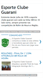 Mobile Screenshot of esporteclubeguarani.blogspot.com