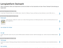 Tablet Screenshot of lernplattformsteinzeit.blogspot.com