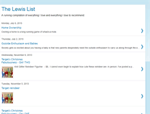 Tablet Screenshot of lewislist.blogspot.com