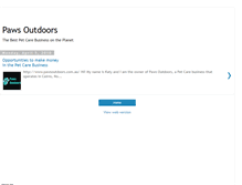 Tablet Screenshot of pawsoutdoors.blogspot.com