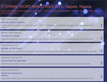 Tablet Screenshot of eternalwordministries.blogspot.com
