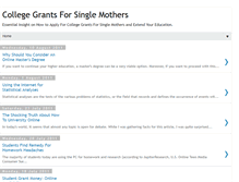 Tablet Screenshot of freecollegegrantsforsinglemothers.blogspot.com