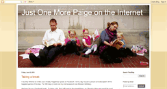 Desktop Screenshot of justonemorepaigeontheinternet.blogspot.com