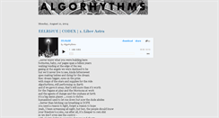 Desktop Screenshot of algorhythmic.blogspot.com