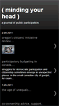 Mobile Screenshot of mindingyourhead.blogspot.com