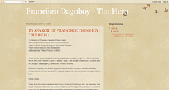 Desktop Screenshot of franciscodagohoythehero.blogspot.com
