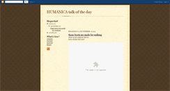 Desktop Screenshot of humanica.blogspot.com