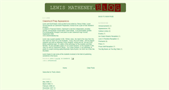 Desktop Screenshot of lewismatheney.blogspot.com