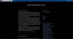 Desktop Screenshot of holycrapofelfrid.blogspot.com