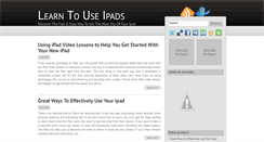 Desktop Screenshot of learntouseipads.blogspot.com