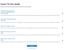Tablet Screenshot of learntouseipads.blogspot.com