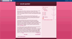 Desktop Screenshot of oyun-cocuk-oyunlari.blogspot.com