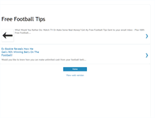 Tablet Screenshot of football-expert-tips.blogspot.com