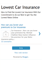 Mobile Screenshot of lowest-cars-insurance.blogspot.com