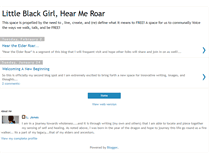 Tablet Screenshot of blackgirlroar.blogspot.com