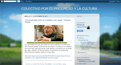 Desktop Screenshot of colectivoporelprogresoylacultura.blogspot.com