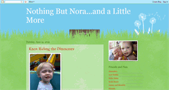 Desktop Screenshot of nothingbutnora.blogspot.com