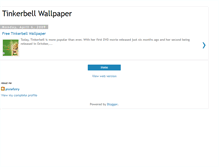 Tablet Screenshot of free-tinkerbell-wallpaper.blogspot.com