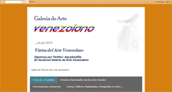 Desktop Screenshot of galeriadeartevenezolanoenlaweb.blogspot.com