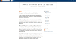 Desktop Screenshot of davisconwayforussenate.blogspot.com