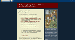 Desktop Screenshot of pellegrinaggioagostiniano.blogspot.com