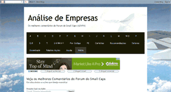 Desktop Screenshot of analiseempresas.blogspot.com