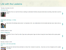 Tablet Screenshot of lesleinfamily.blogspot.com