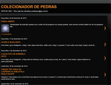 Tablet Screenshot of colecionadordepedras1.blogspot.com