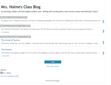 Tablet Screenshot of mrsholmesclassblog.blogspot.com